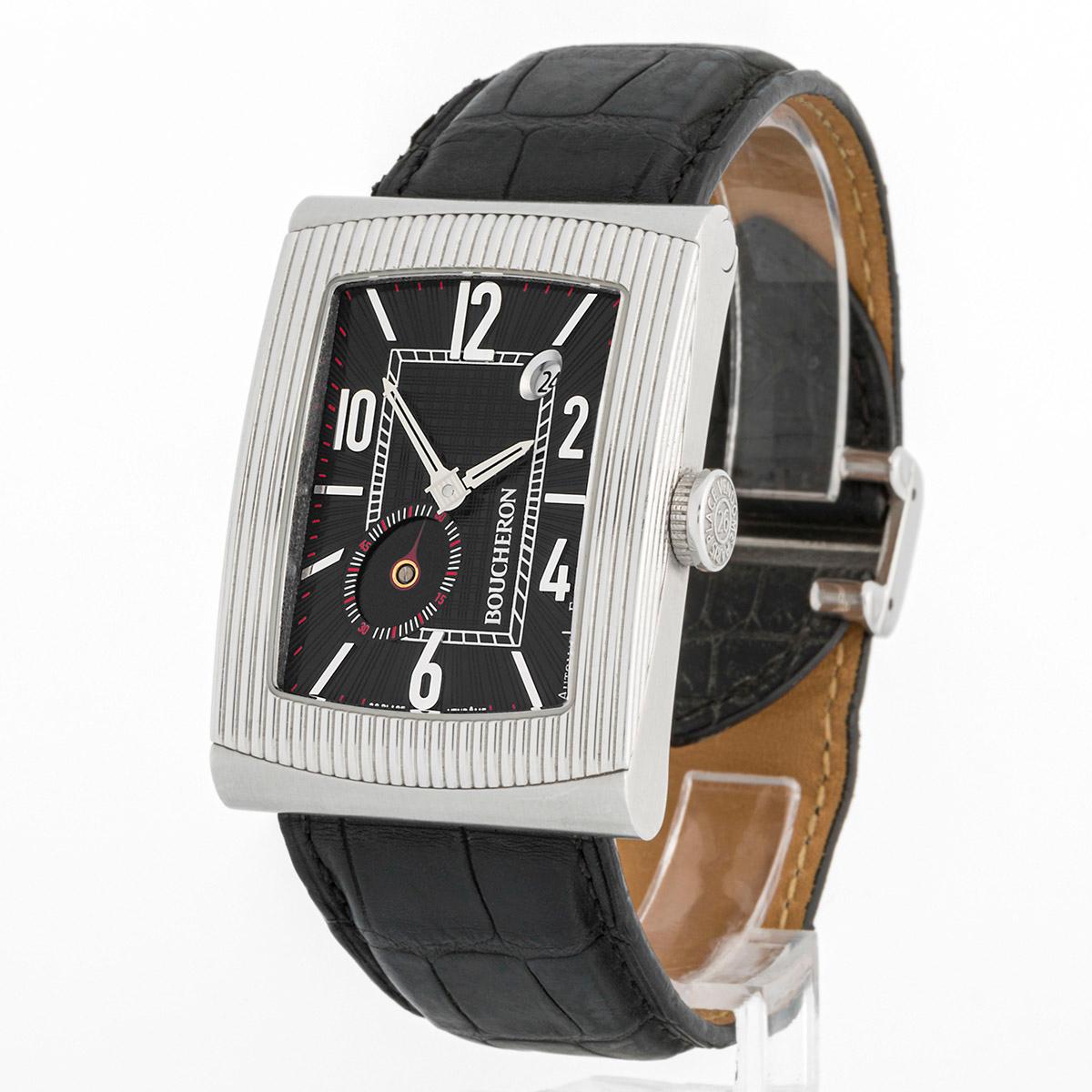 Boucheron Reflet XL Zifferblatt mit kleinem Sekundenanzeiger. (Zeitgenössisch) im Angebot