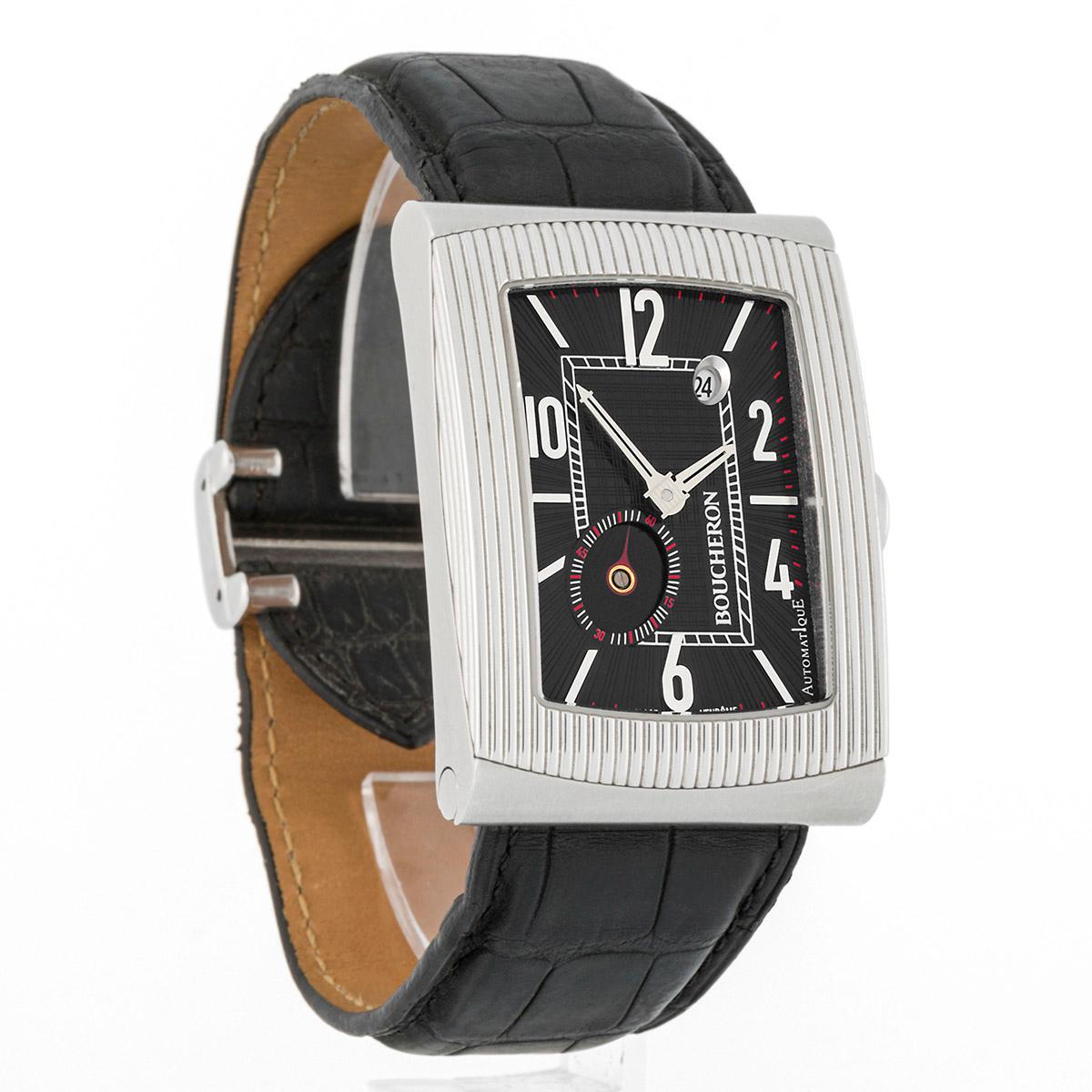 Boucheron Reflet XL Zifferblatt mit kleinem Sekundenanzeiger. für Damen oder Herren im Angebot
