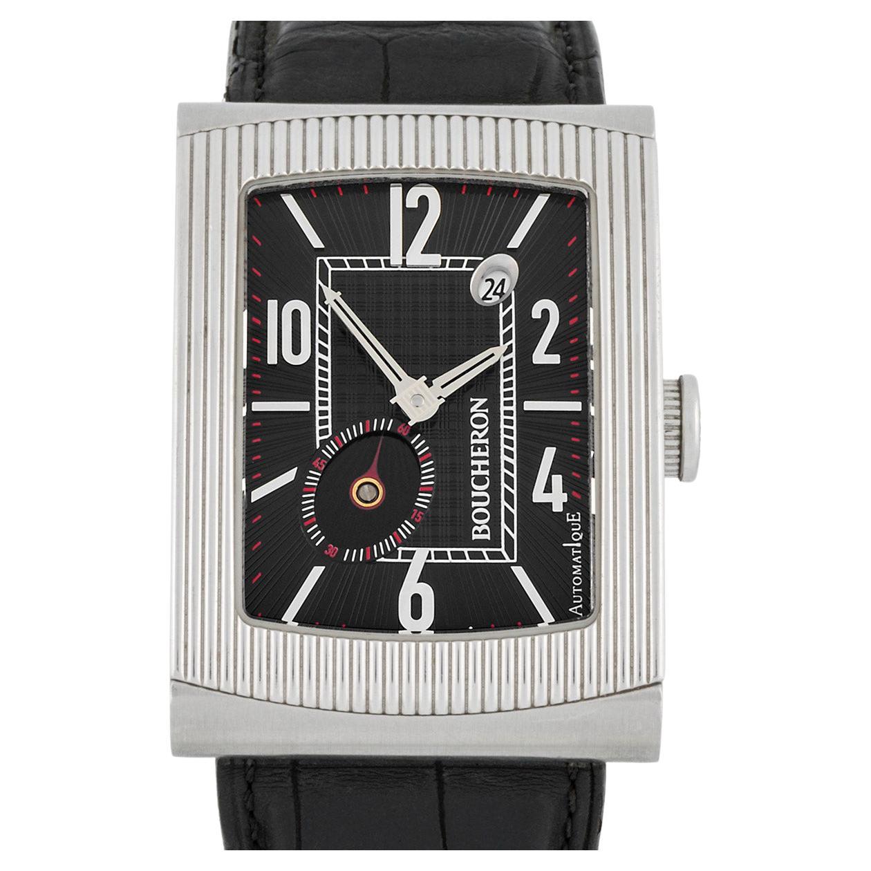 Boucheron Reflet XL dial with small seconds indicator.