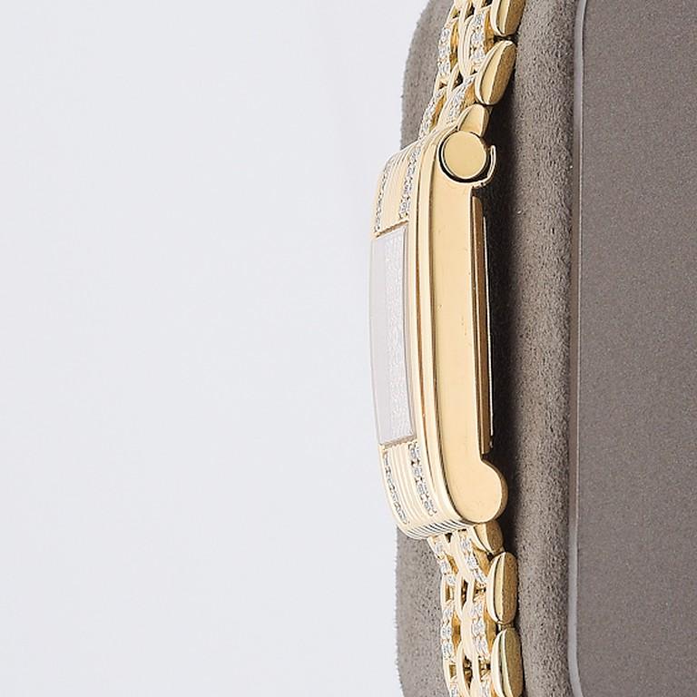 Boucheron Reflet Yellow Gold and Diamond Wristwatch In Excellent Condition In Greenwich, CT