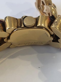 Boucheron Retro 18 Carat Yellow Gold Bracelet Watch