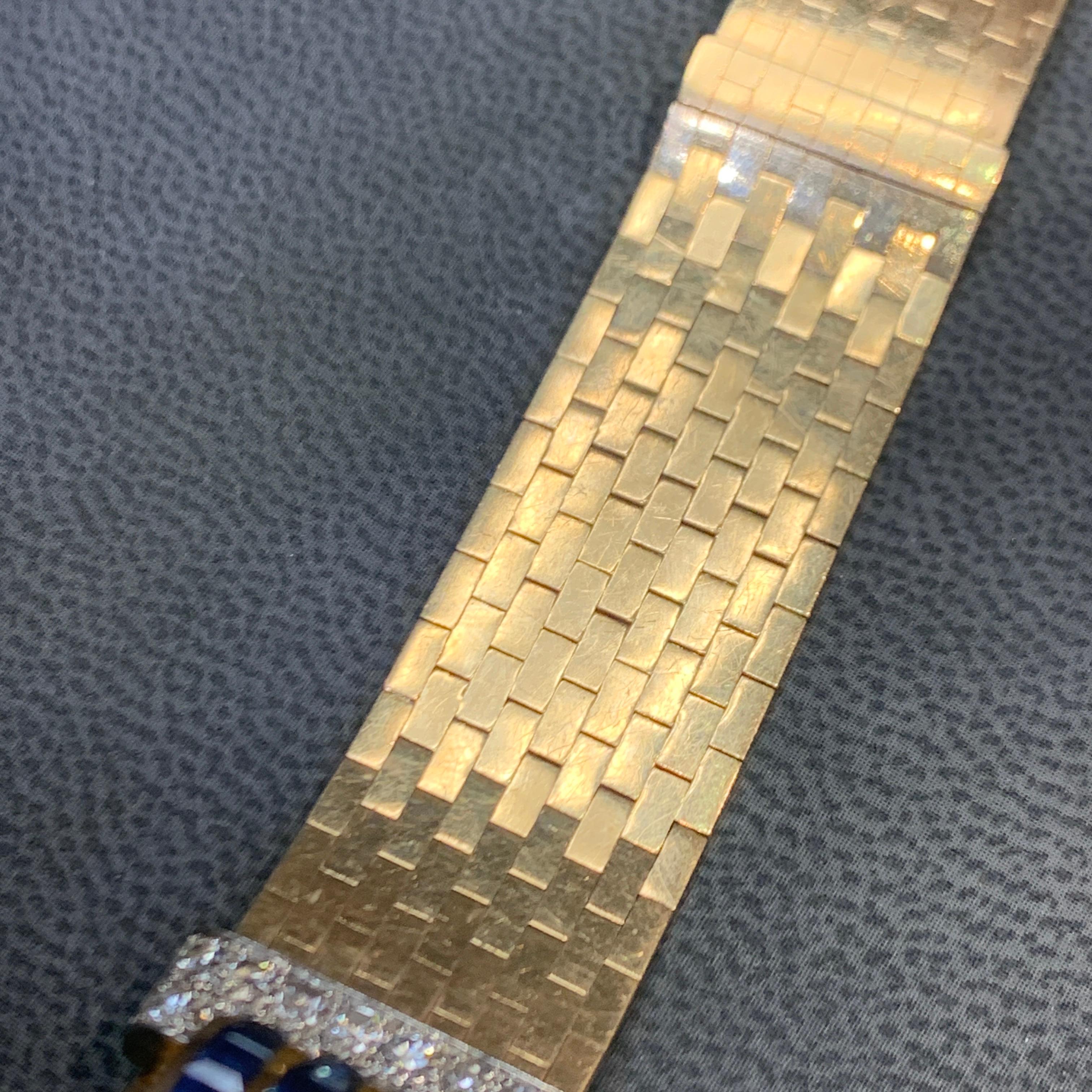 Boucheron Retro Saphir und Diamant-Armband im Angebot 7