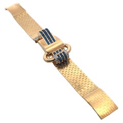 Boucheron Retro Saphir und Diamant-Armband