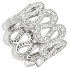 Boucheron Richelieu Collection 18K White Gold 1.60 Ct Diamond Ring