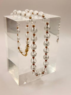 Boucheron Rock Crystal Necklace 18 karat yellow gold