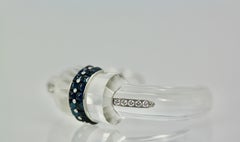 Boucheron Rock Crystal Sapphire Diamond Bracelet