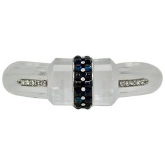 Boucheron Rock Crystal Sapphire Diamond Bracelet