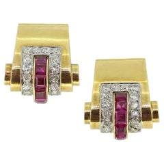 Boucheron Ruby and Diamond Earrings