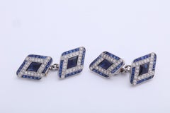 Boucheron Sapphire and Diamond Cufflinks