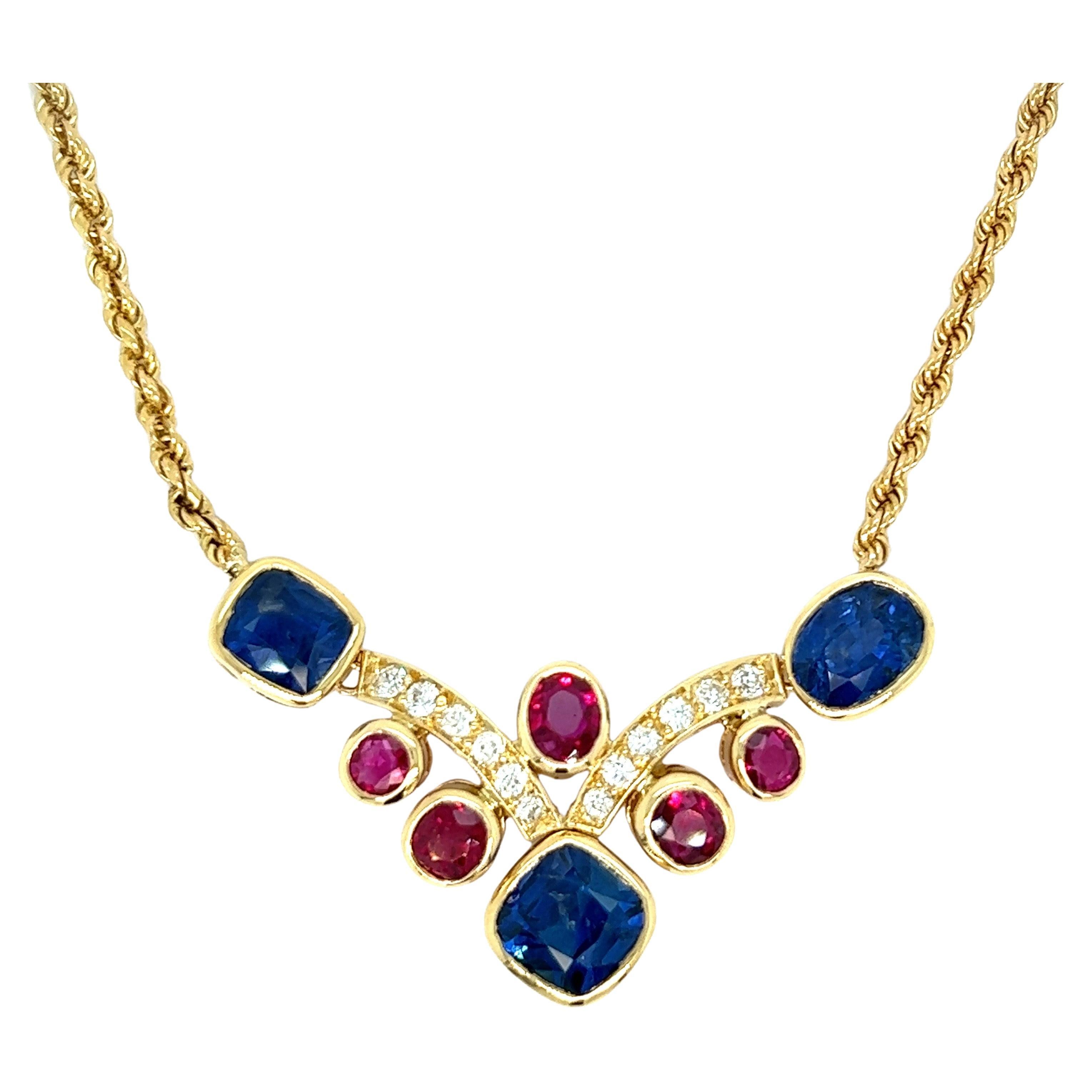 Clarissa Bronfman Ruby, Diamond, Bone Sapphire 'Wild Child' Symbol Tree