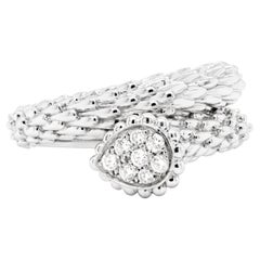 Boucheron Serpent Bohème 18 Carat White Gold Diamond Small Model Ring