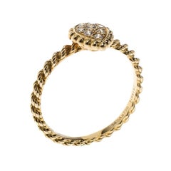 Boucheron - Bague Serpent Bohème en or jaune 18 carats et diamants à motif XS