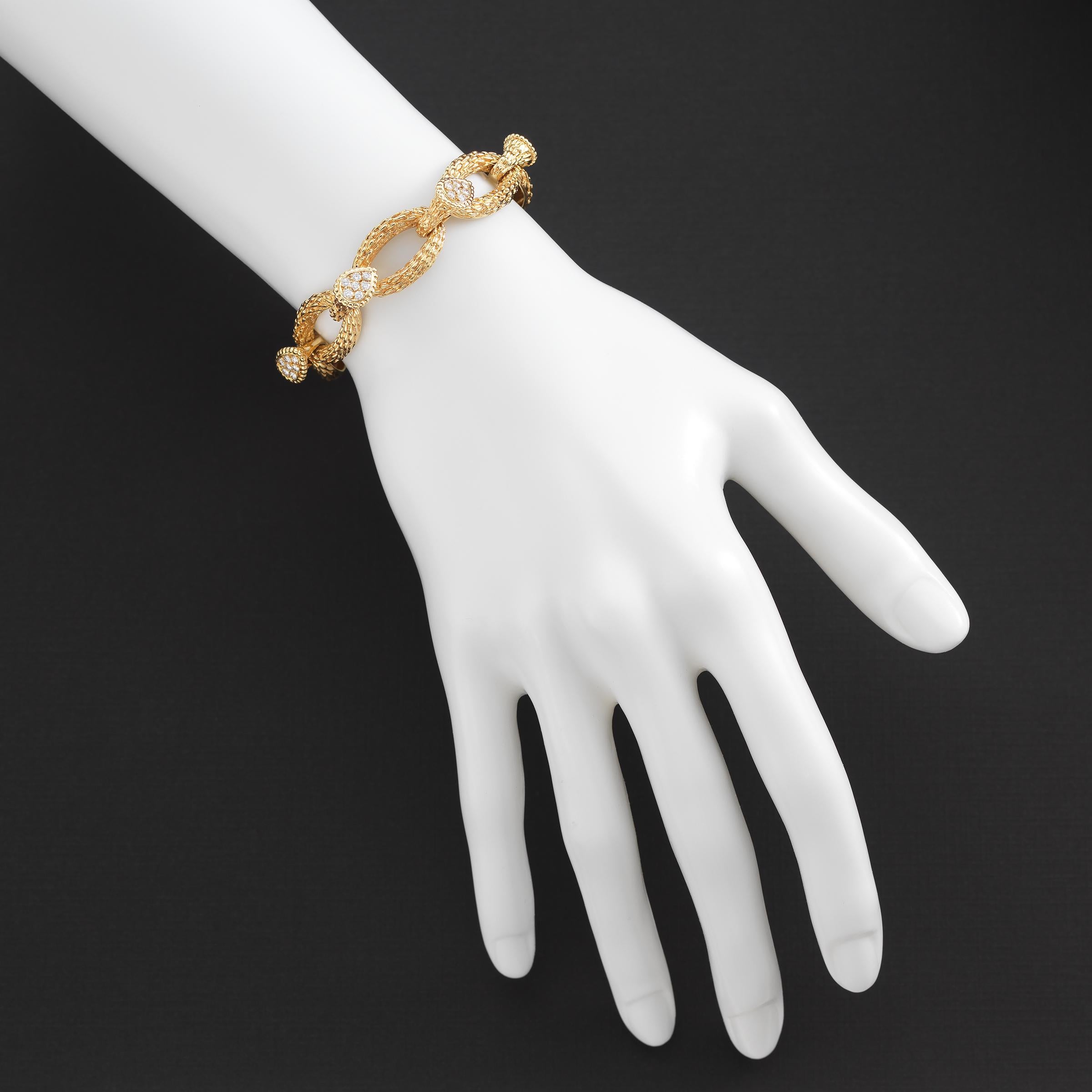 Women's Boucheron Serpent Boheme Diamond Necklace & Bracelet in 18k Gold