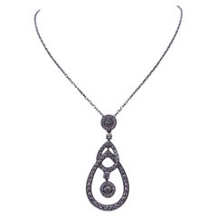Boucheron Serpent Bohème Full Pavé Diamond Necklace in 18K White Gold