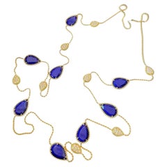 Boucheron Serpent Bohème High Jewelry Collection Lapis Lazuli Sweater Necklace