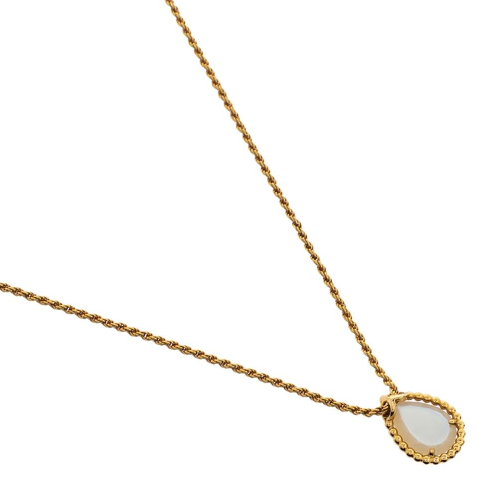 Contemporary Boucheron Serpent Boheme Mother of Pearl 18K Yellow Gold Pendant Necklace