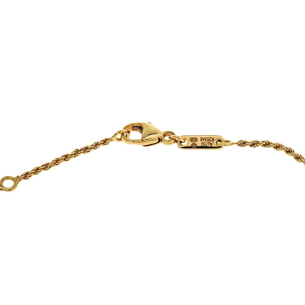 Boucheron Serpent Boheme Mother of Pearl 18K Yellow Gold Pendant Necklace In Good Condition In Dubai, Al Qouz 2