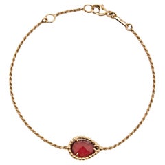 Boucheron Serpent Bohème Rhodolite 18k Rose Gold S Motif Bracelet