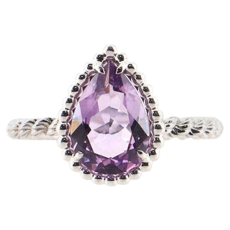 Bague Femme Améthyste Style Bohème - Occasion, Pierre Naturelle - Origine France