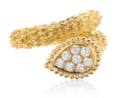 Boucheron Serpent Boheme Ring in 18 Karat Yellow Gold with Diamonds