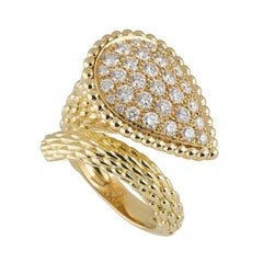 Boucheron Serpent Bohème Ring yellow-gold paved with diamonds