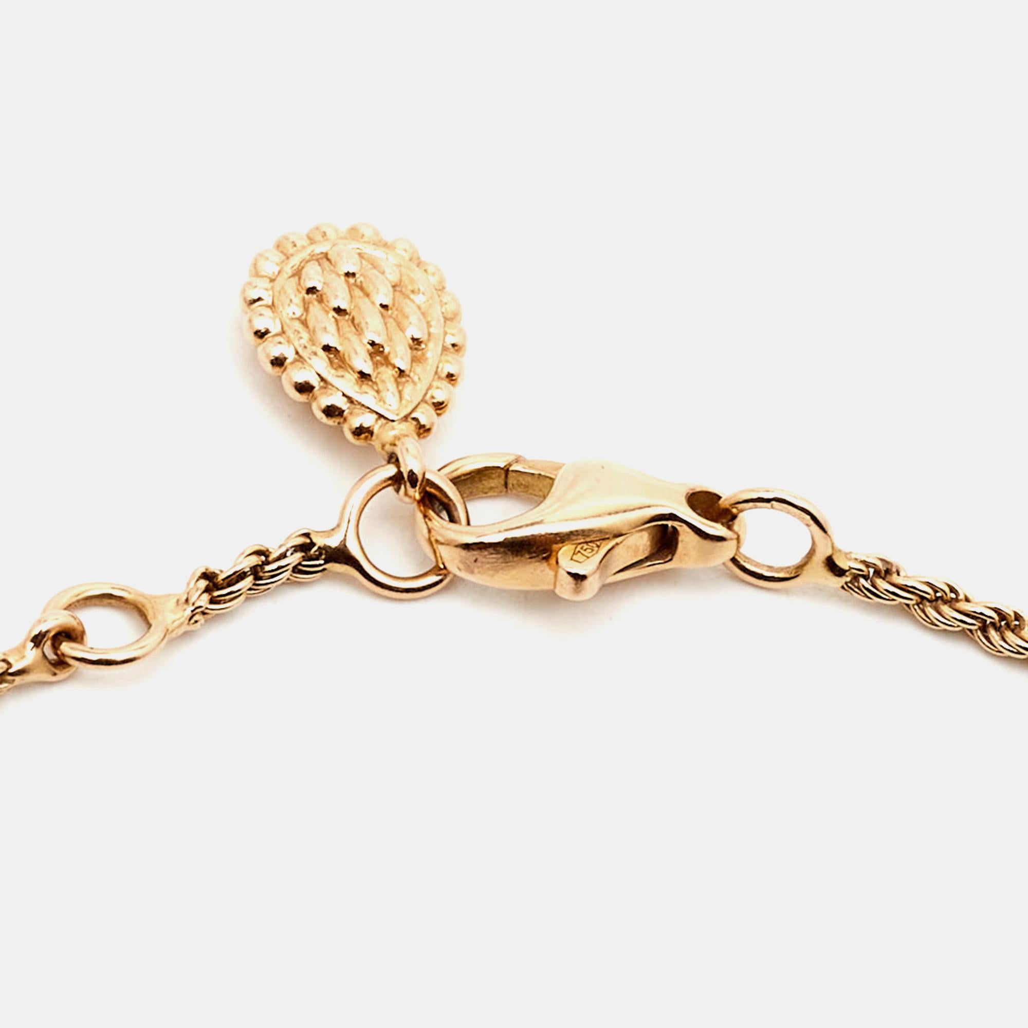 Bracelet Boucheron Serpent Bohème S motif diamants en or rose 18 carats Bon état - En vente à Dubai, Al Qouz 2