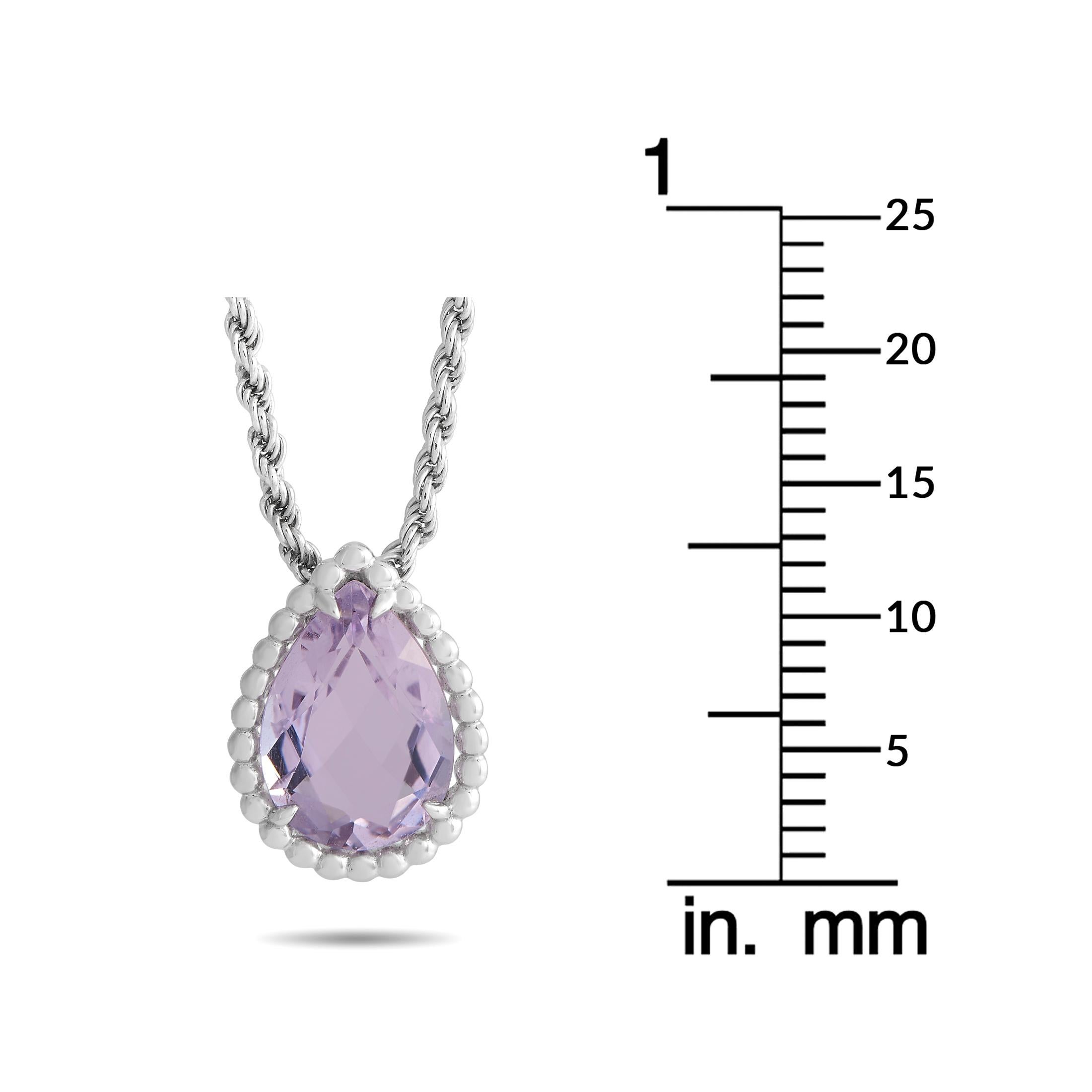 Boucheron Schlange Bohème 18K Weißgold Amethyst-Halskette JPN00576 1