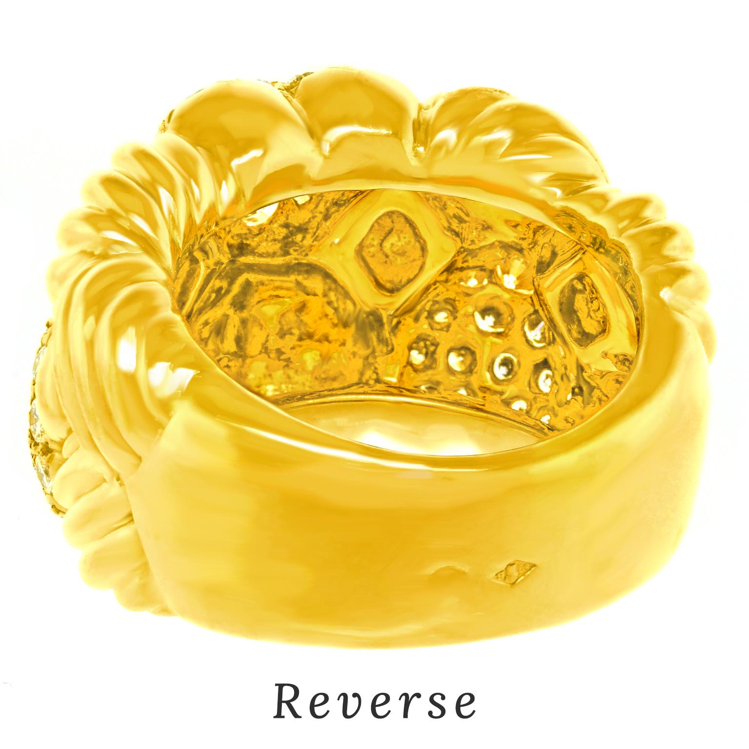 Boucheron Seventies Diamond-Set Gold Ring 3