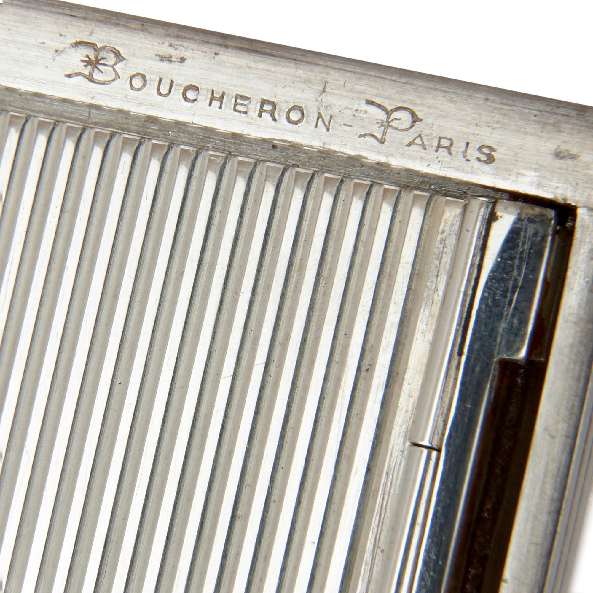 Boucheron Silver and Vermeil Minaudière In Good Condition For Sale In London, GB