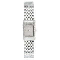 Boucheron Silver Diamonds Stainless Steel Reflet Women's Wristwatch 18 mm 