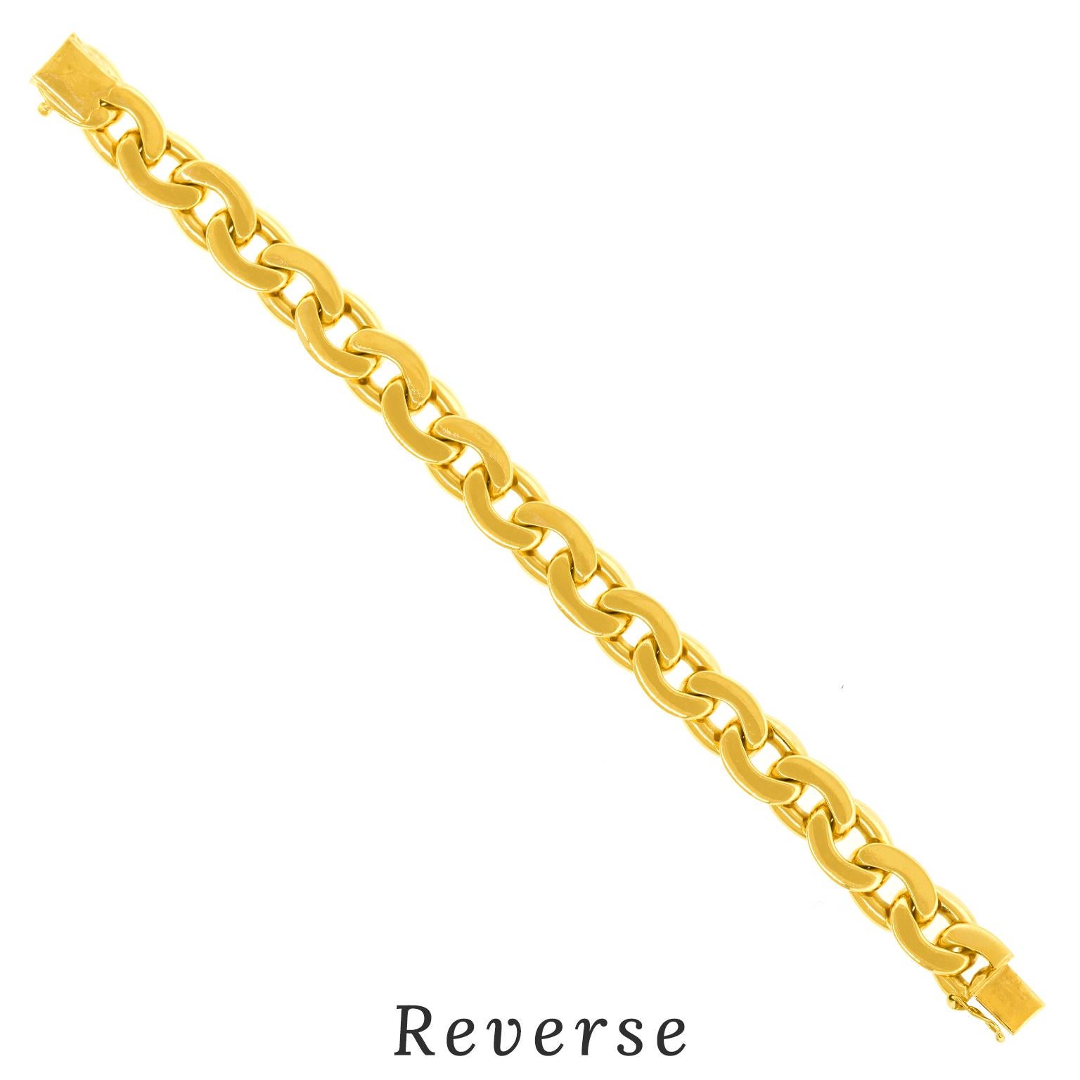 Boucheron Sixties Gold Bracelet For Sale 4