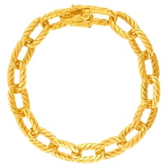 18k Gold Link Bracelets