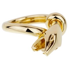 Boucheron Bague Serpent Kaa Or Jaune 18k Sz 5