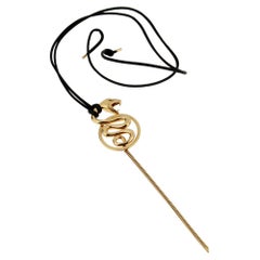Boucheron Snake Yellow Gold Serpent Necklace