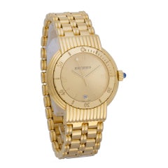 Boucheron Solis Reflet af110139 18k Yellow Gold Dial Quartz Watch