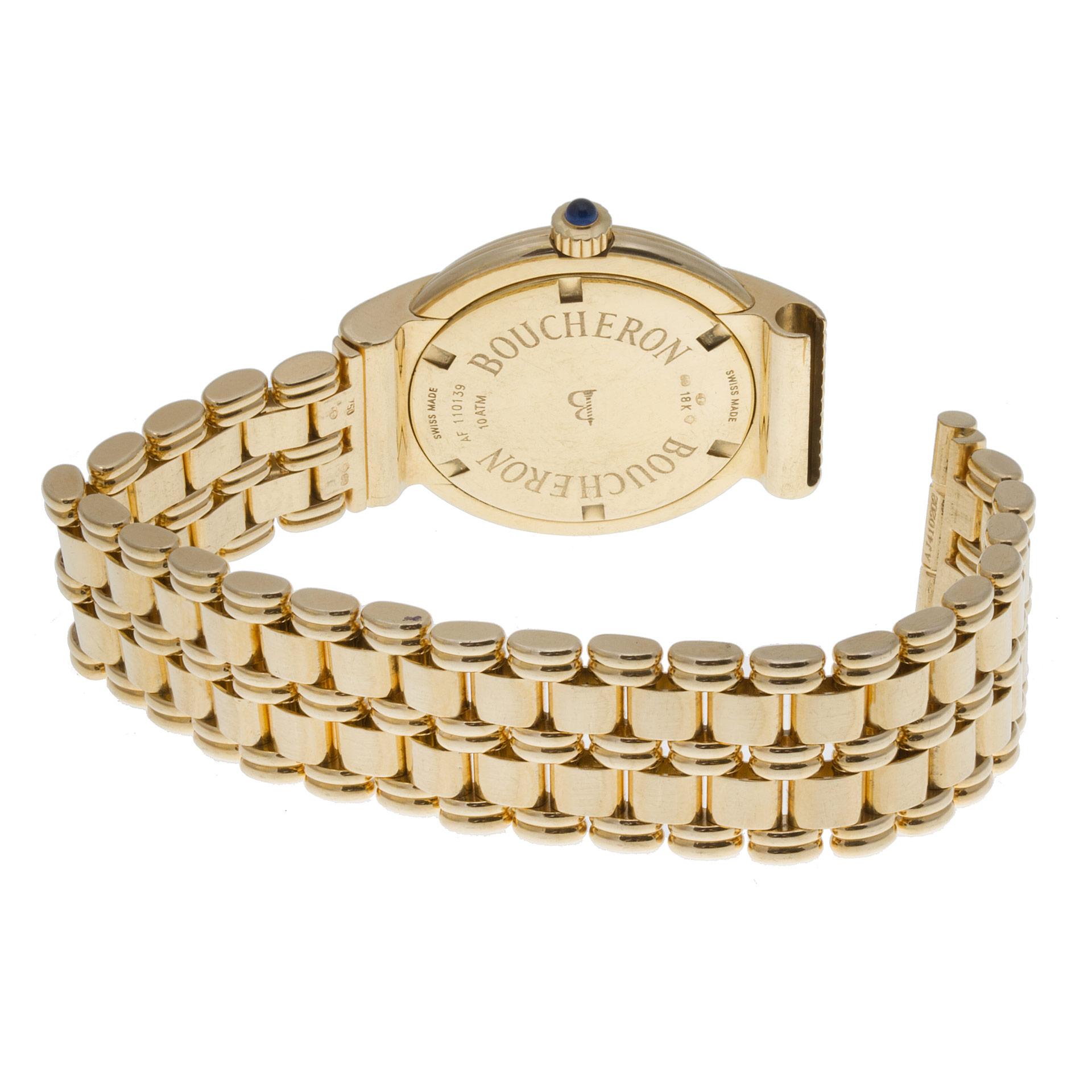 Boucheron Solis Reflet af110139 18k Gelbgold Zifferblatt Quarzuhr 1