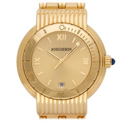 Boucheron Solis Reflet af110139 18k Yellow Gold Dial Quartz Watch