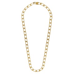 Boucheron Stylish 18ct Gold 'Paperclip' Long Chain Necklace, circa 1970s