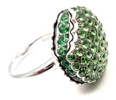 Boucheron, bague Tentation Macaron Tsavorite en or blanc et grenat