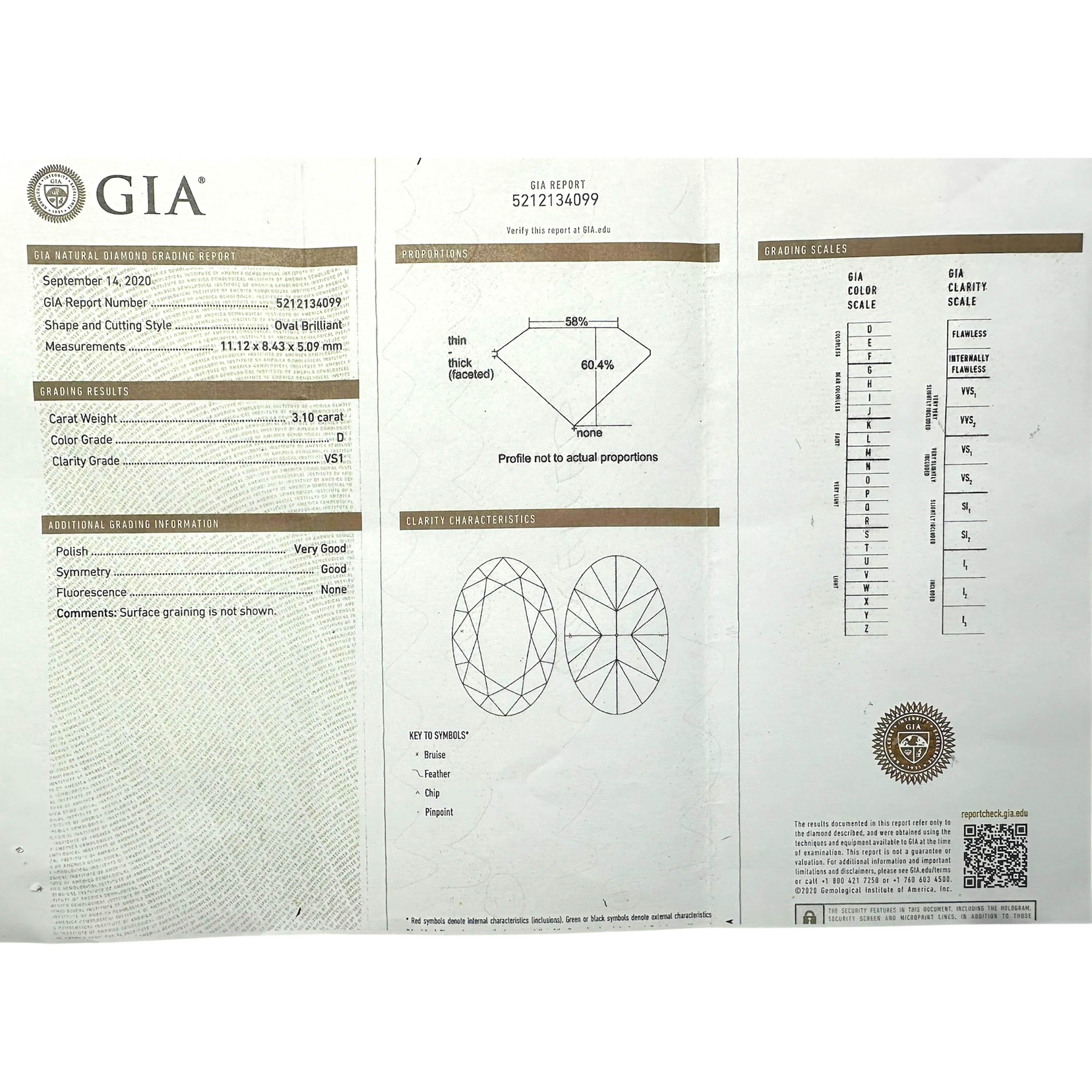 Boucheron Bague à trois pierres en diamant et platine, 3(10) carats Pour femmes en vente