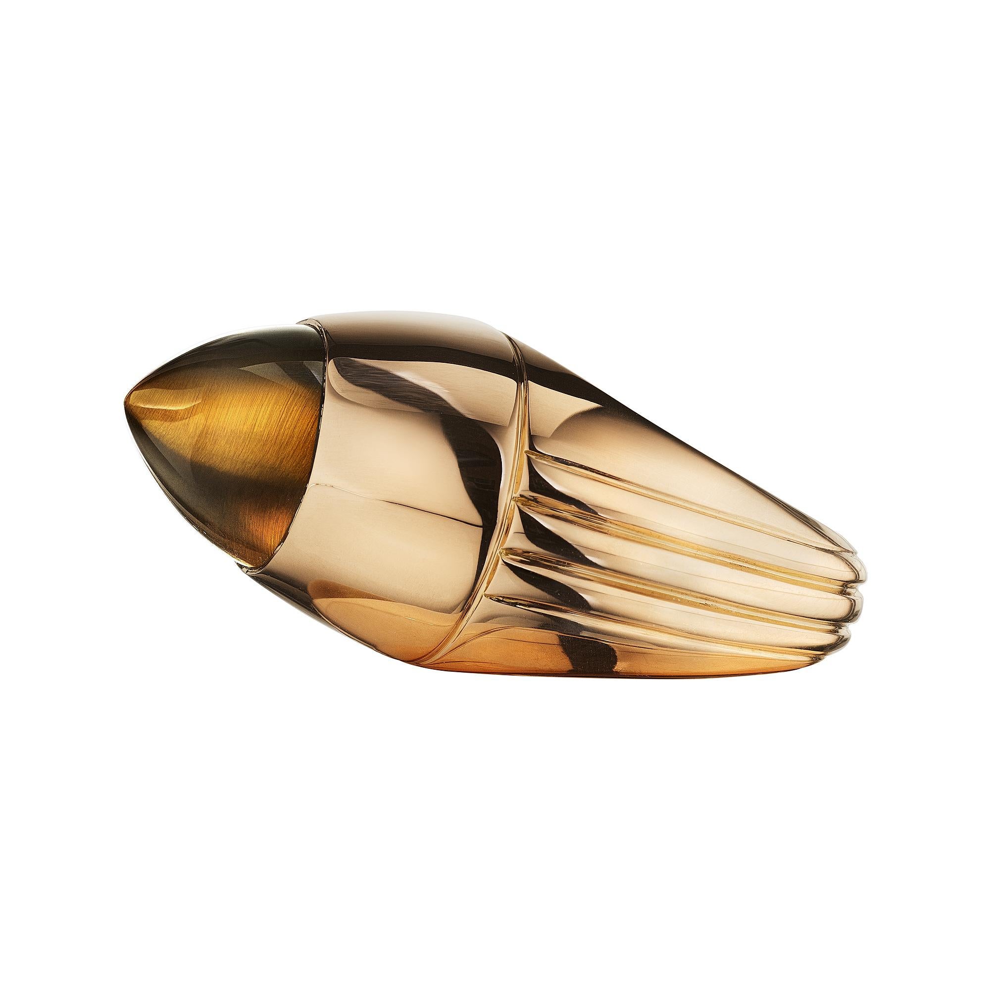 Contemporary Boucheron Tiger's Eye Rose Gold Ring