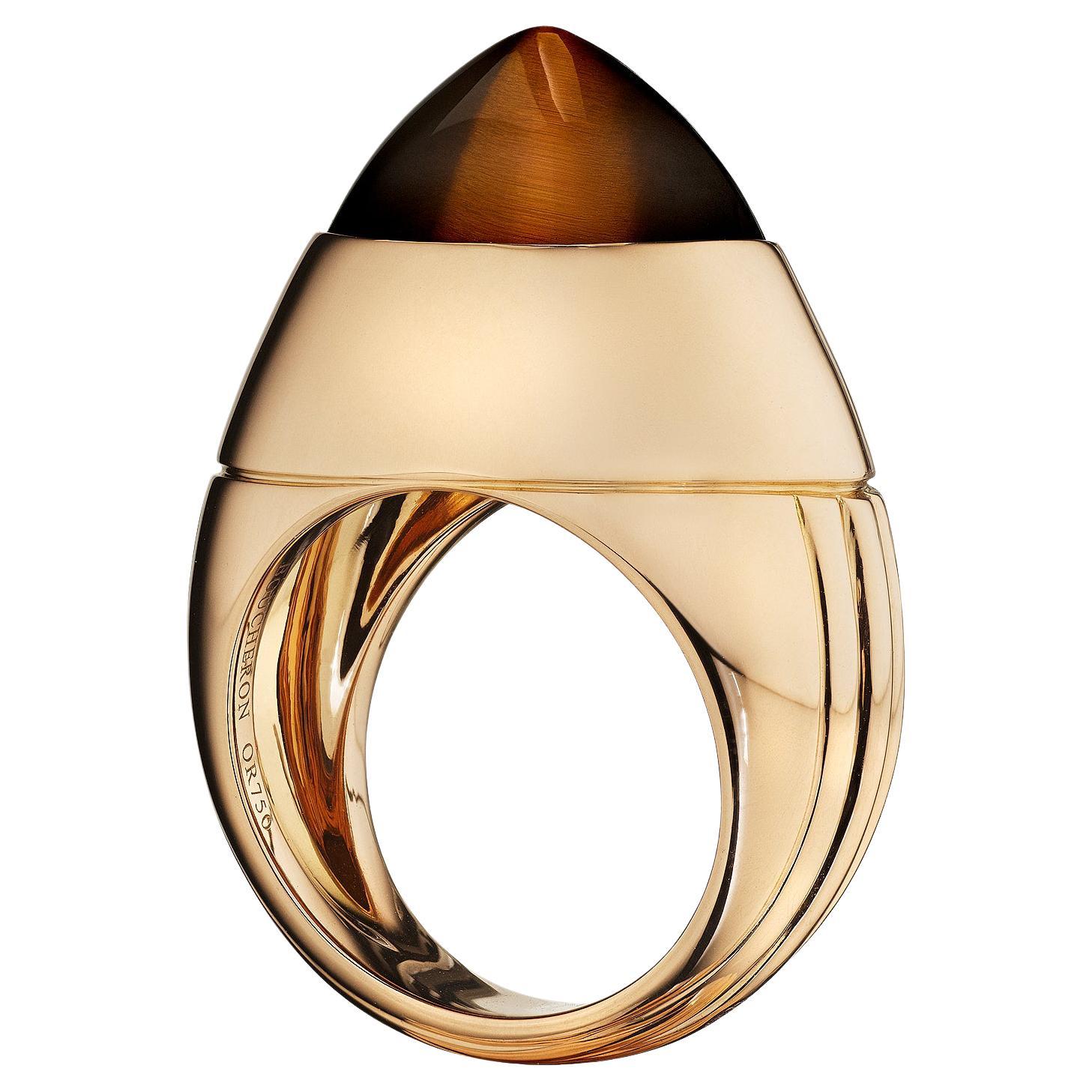 Boucheron Tiger's Eye Rose Gold Ring