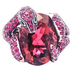 Boucheron Tourmaline Ruby Emerald Python Ring