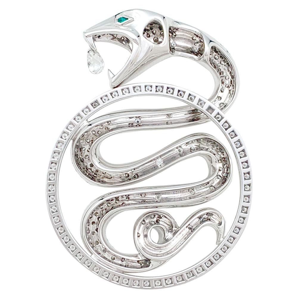 A 18Kt white gold Boucheron pendant, 
