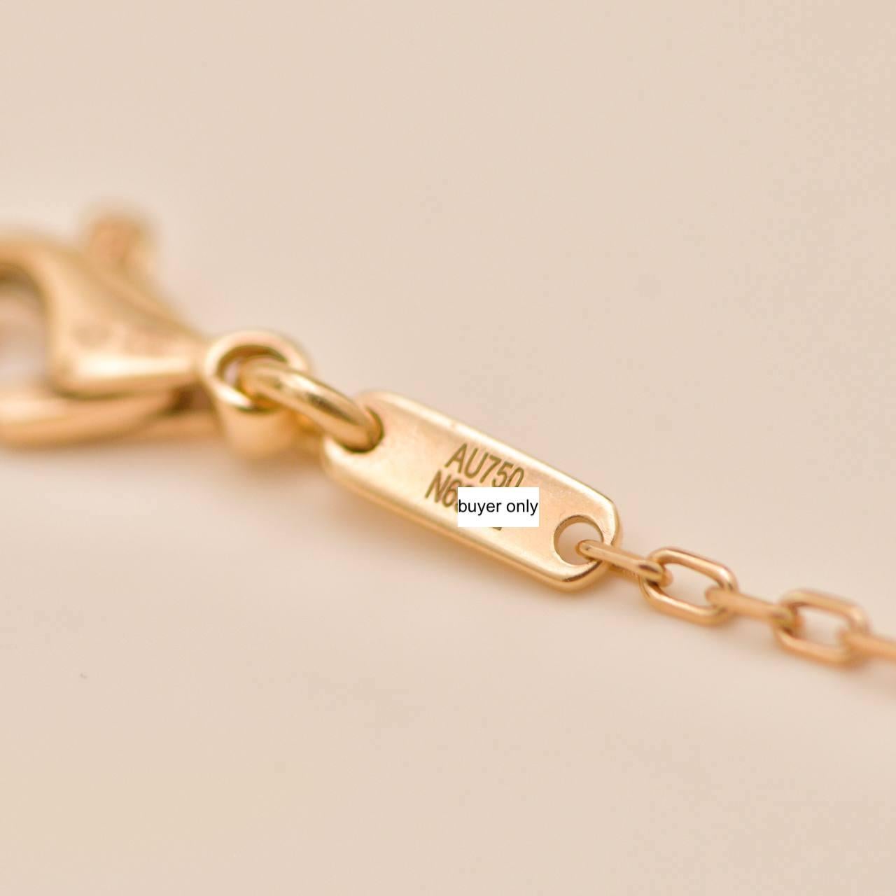 Boucheron Collier pendentif en or rose 18K avec quartz tortue et diamants en vente 9