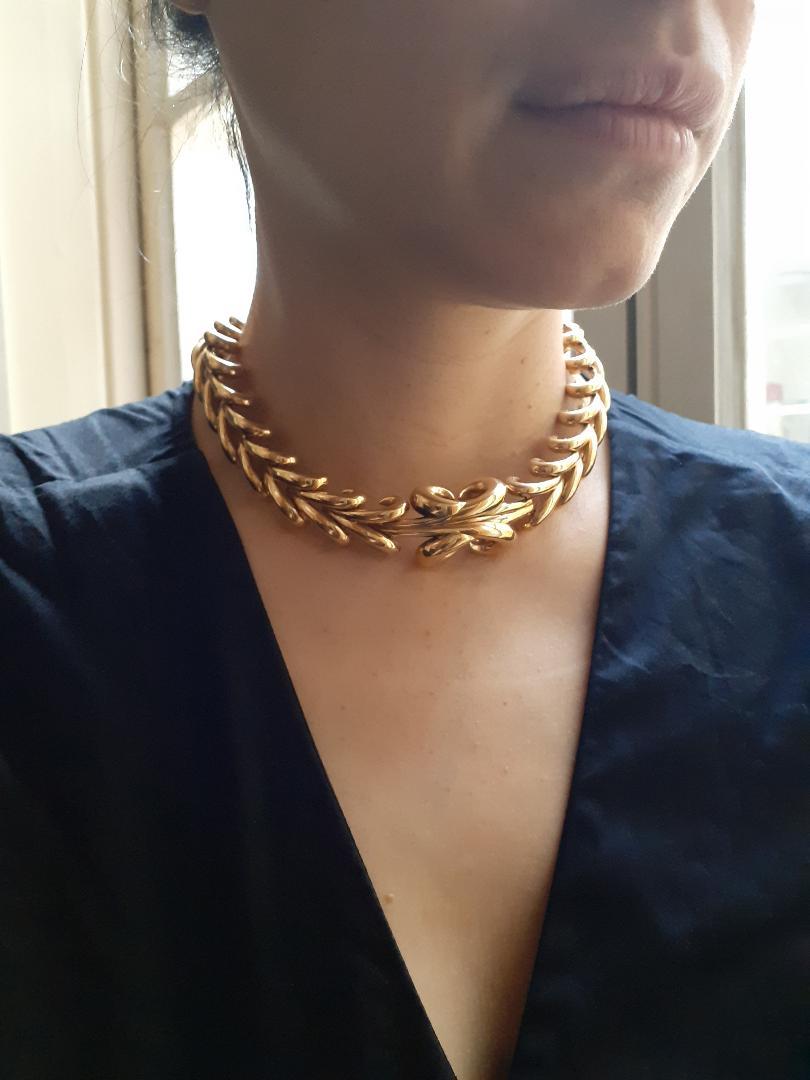 Boucheron Vintage Collar Necklace 18 Karat Gold, Circa 1950 In Good Condition In London, GB