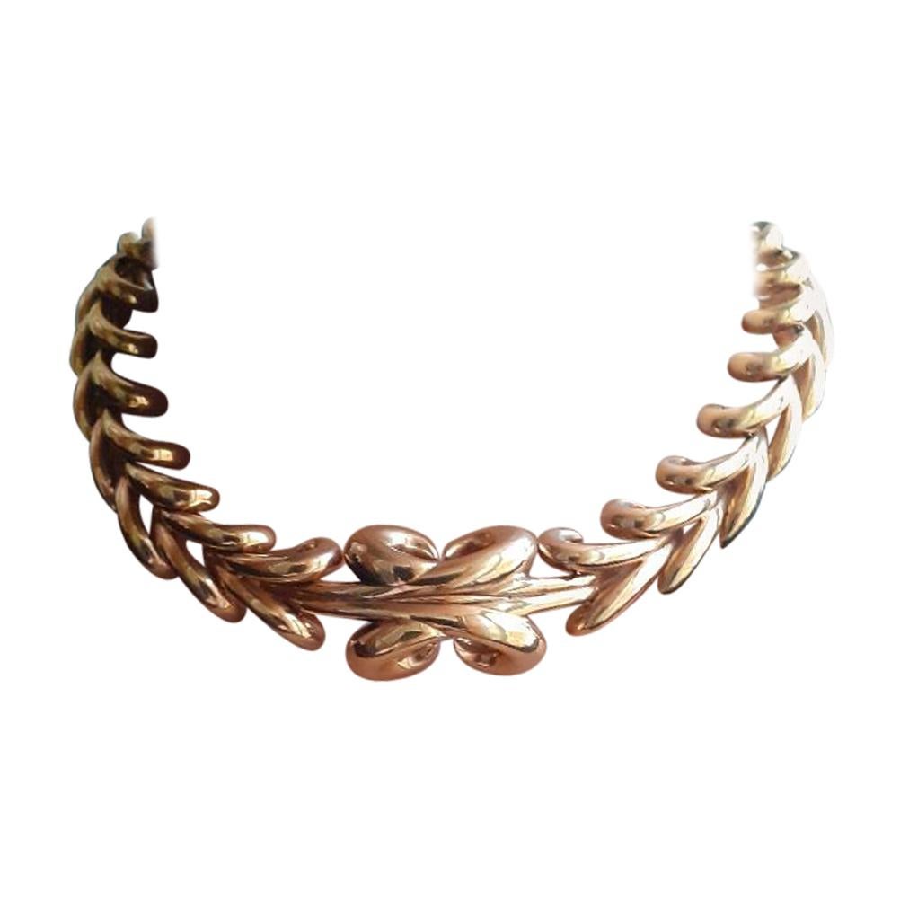 Boucheron Vintage Collar Necklace 18 Karat Gold, Circa 1950