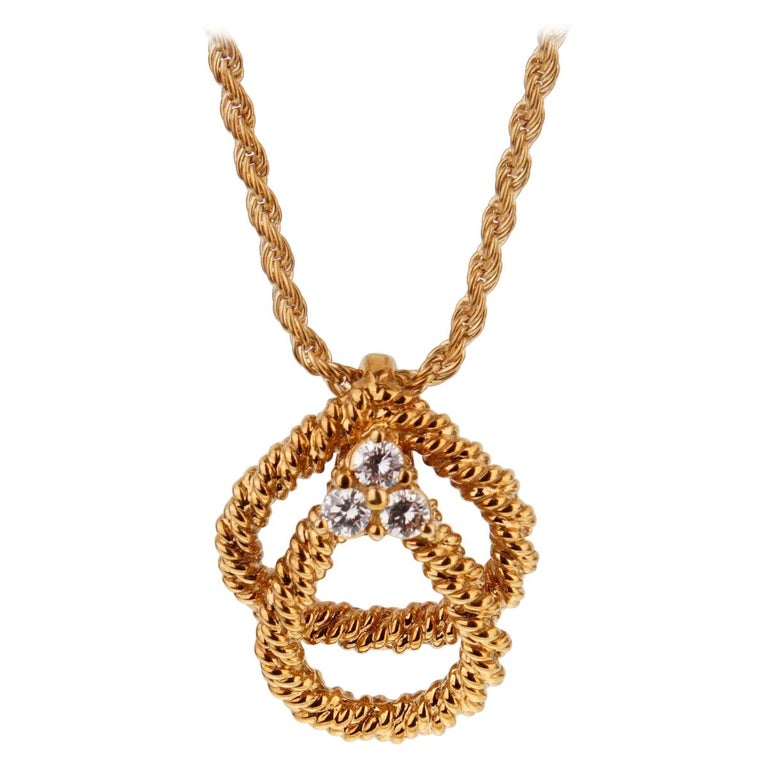 Collana in oro con diamanti Boucheron Vintage in vendita su