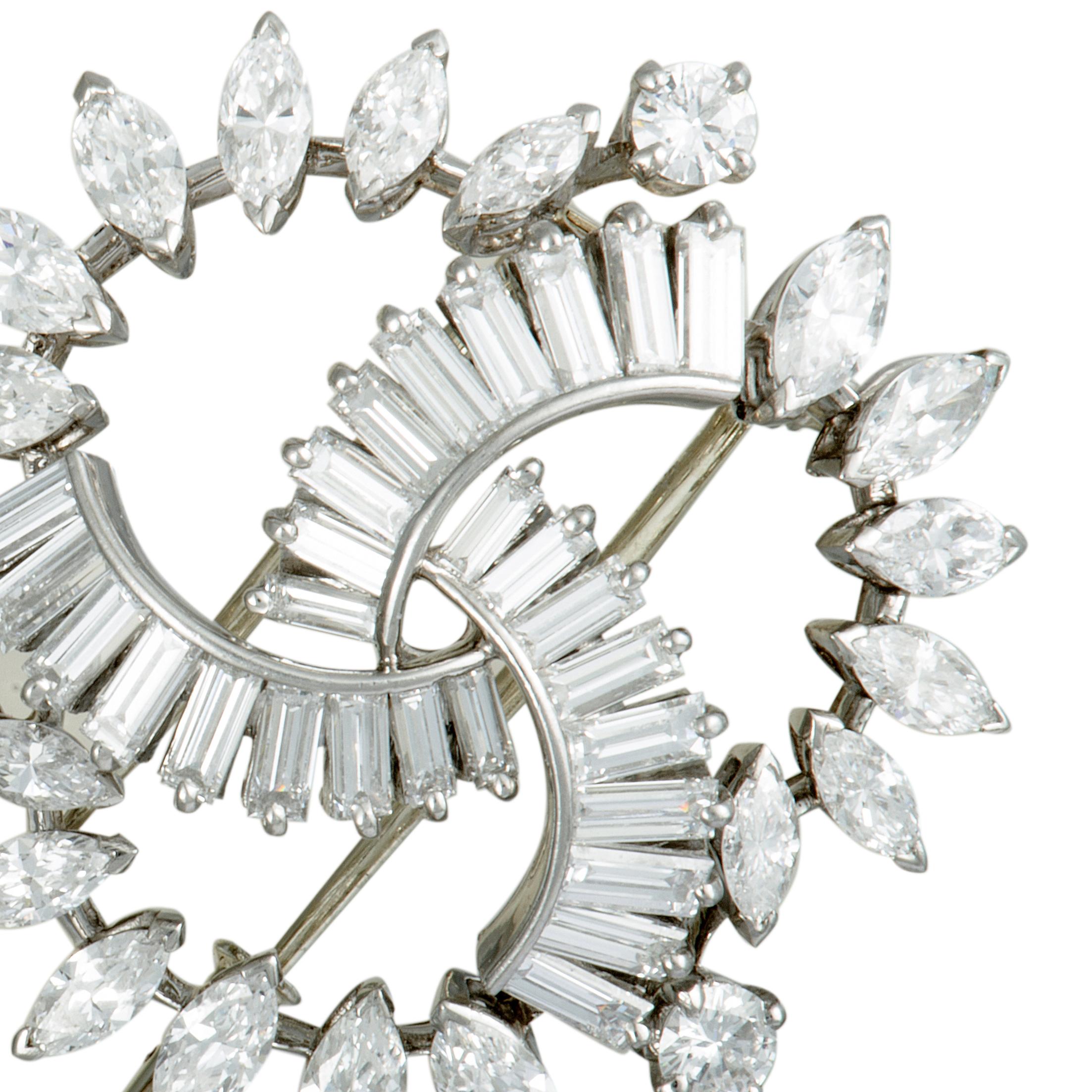 Women's Boucheron Vintage Diamond Platinum Brooch