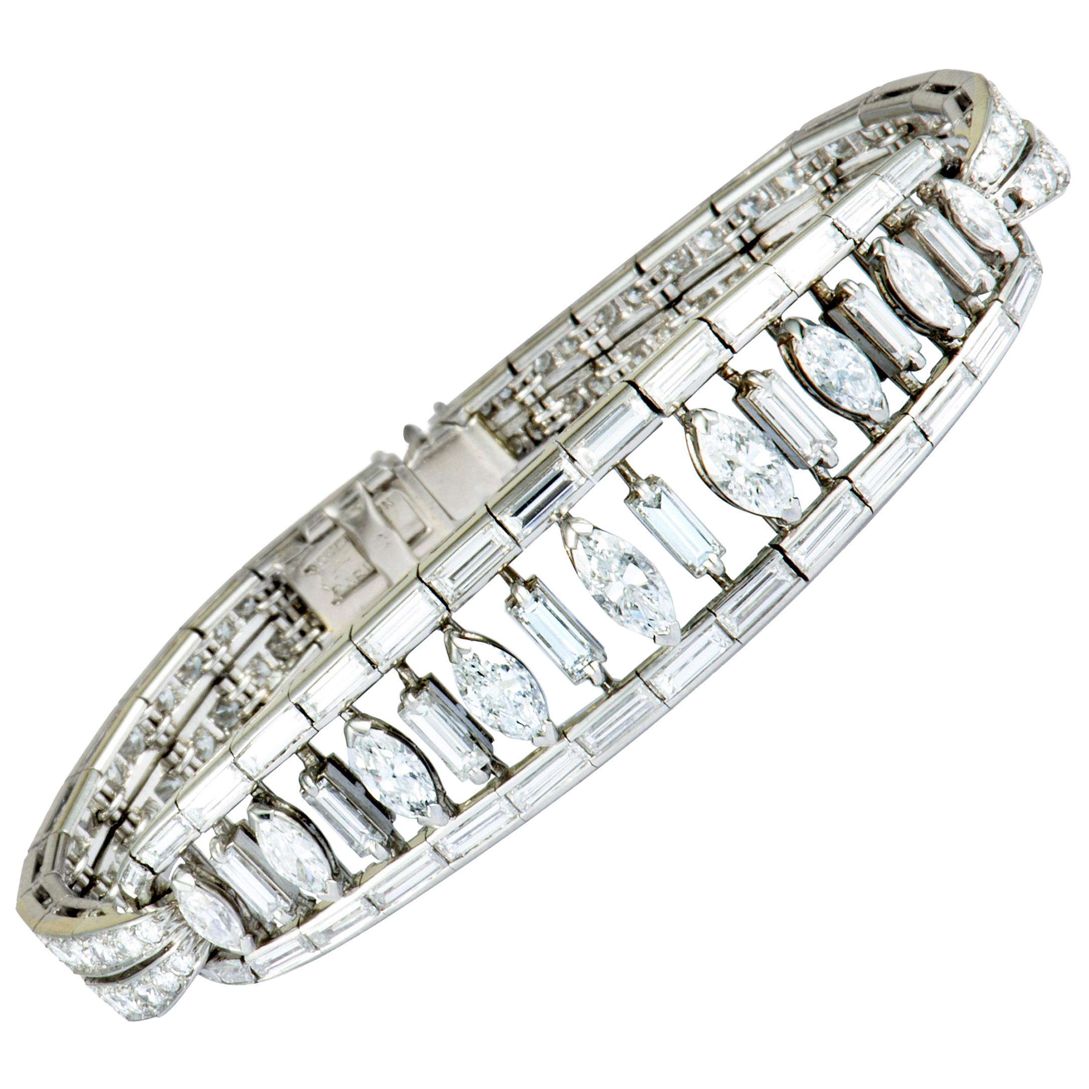 Boucheron Vintage Platinum Diamond Bracelet